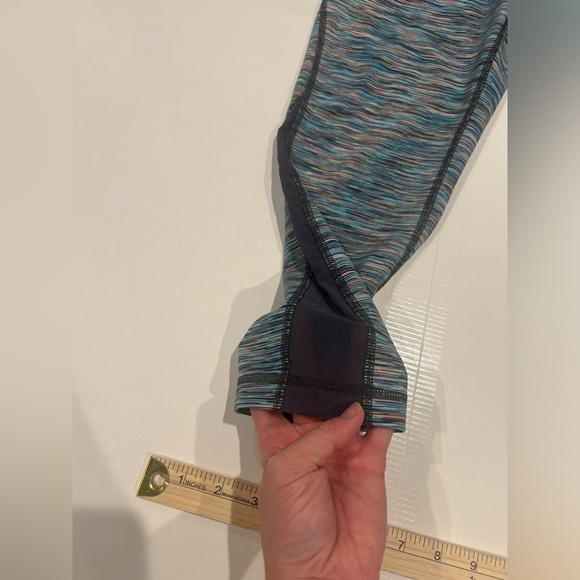 Zella Cropped Leggings Women’s Small Heathered Mesh Multicolored - Picture 5 of 9